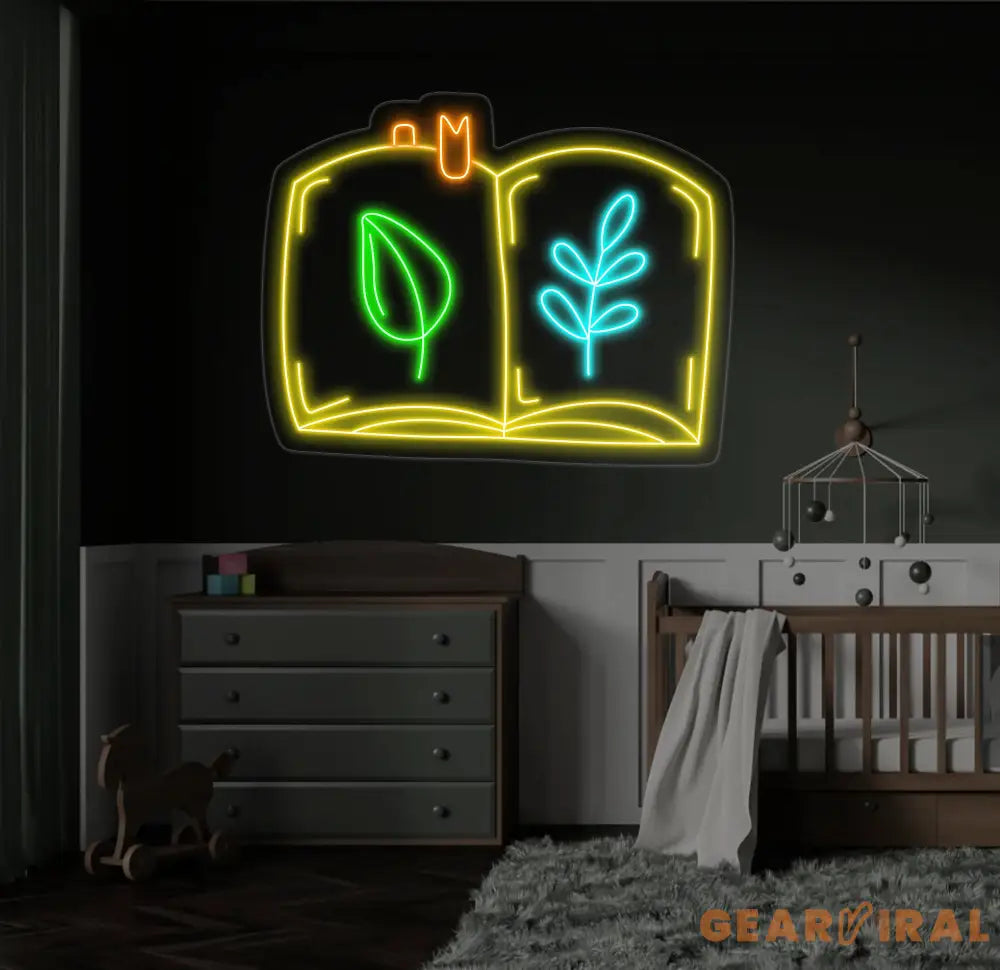 Notebook Neon Sign Notebook Heart Led Sign Custom Neon Sign Book Store Wall Decor Books Lover Gift Library Wall Art