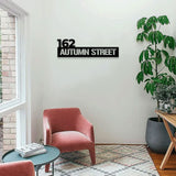 Number Address Door Sign - Number Metal Wall Sign  - Address Led Sign - Last Name Initial Hanging - Personalize Metal Sign - Housewarming