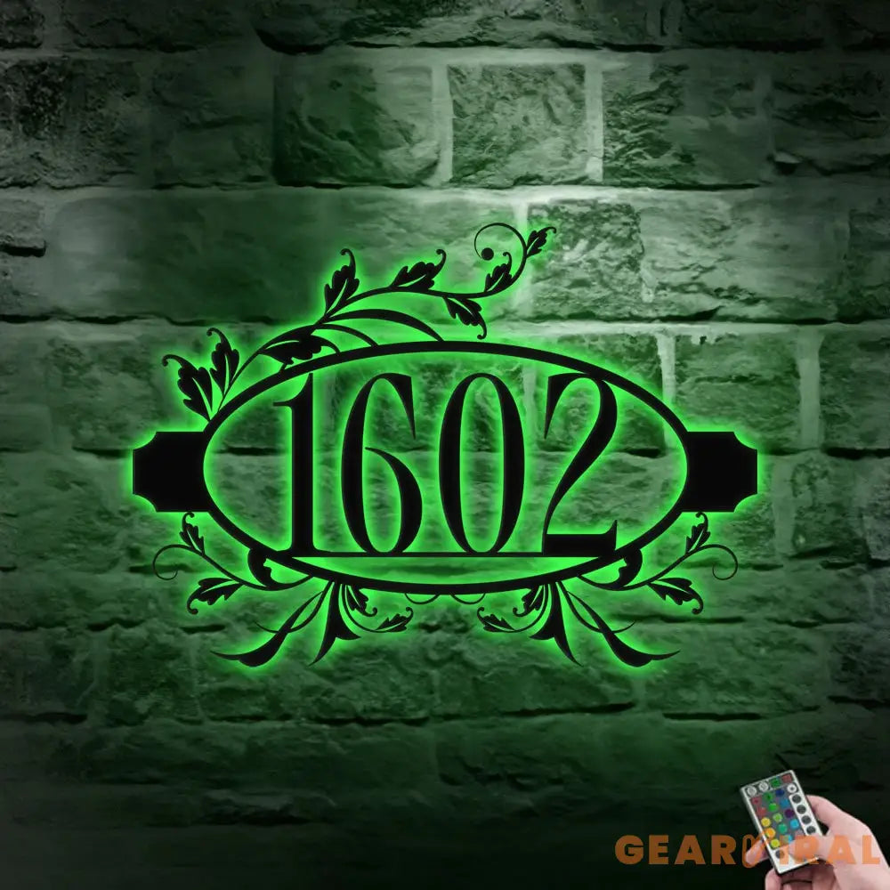 Number Address Door Sign - Number Address Wall Decor - Personalize Number Address Metal Sign - Address Wall Sign