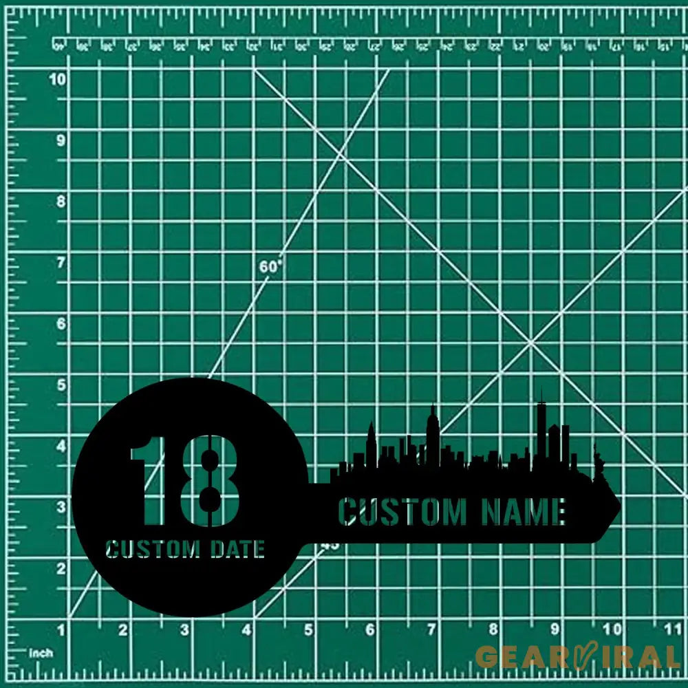 Number Address Key Number Metal Sign with LED Lights Personalized Family Name Metal Sign Family Wall Decor Wall Art