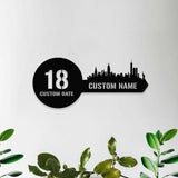 Number Address Key Number Metal Sign with LED Lights, Personalized Family Name Metal Sign, Family Wall Decor, Wall Art, Housewarming