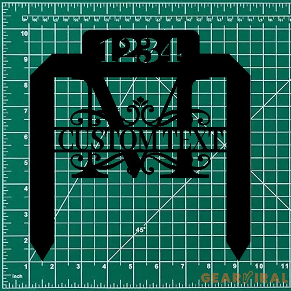 Number Address Metal Sign Metal Stake Personalized Name Yard Sign Outdoor Door Garden Decor Metal Sign Address Number