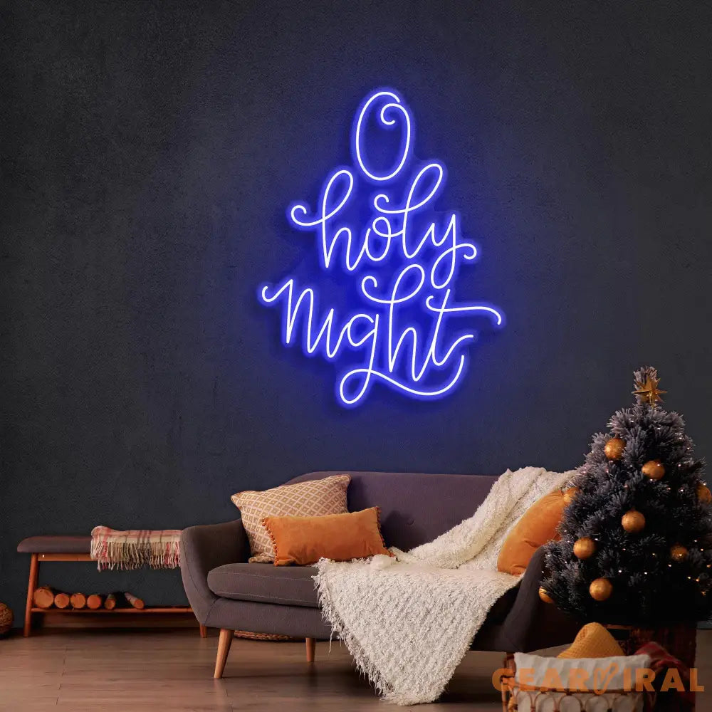 O Holy Night Christmas Neon Sign