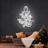 O Holy Night Christmas Neon Sign