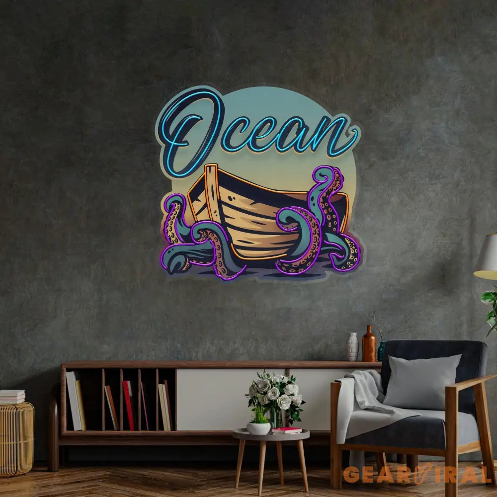 Ocean Labyrinth LED Neon Sign Light Pop Art