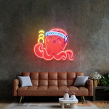 Octopus Neon Acrylic Artwork