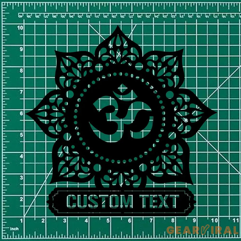 Om metal wall art Om symbol wall decor Yoga studio decor Interior decoration Metal sign Yoga gifts Meditation accessory