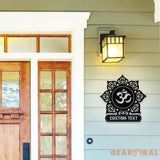 Om metal wall art Om symbol wall decor Yoga studio decor Interior decoration Metal sign Yoga gifts Meditation accessory