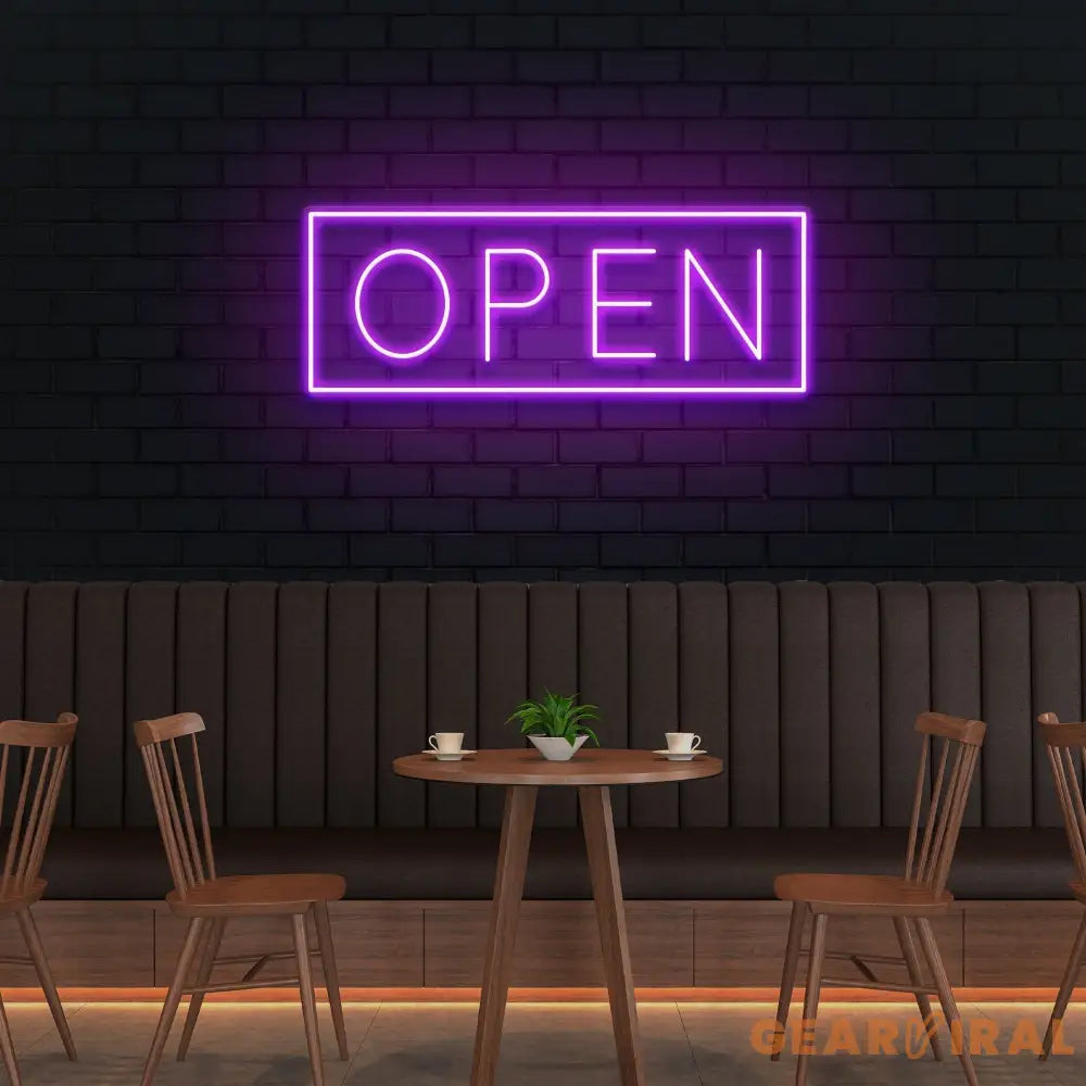 Open Led Neon Sign Light