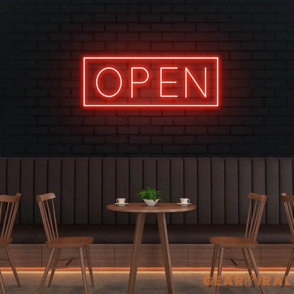 Open Led Neon Sign Light