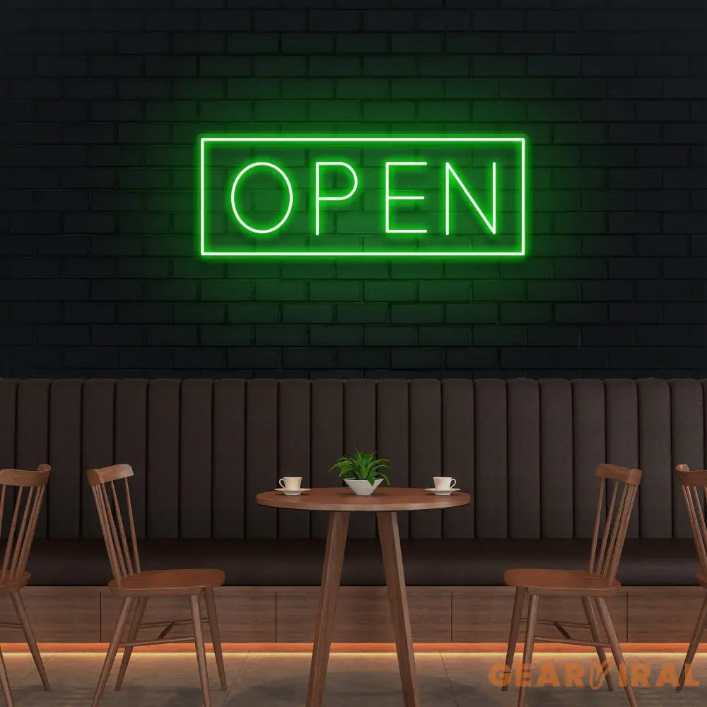 Open Led Neon Sign Light