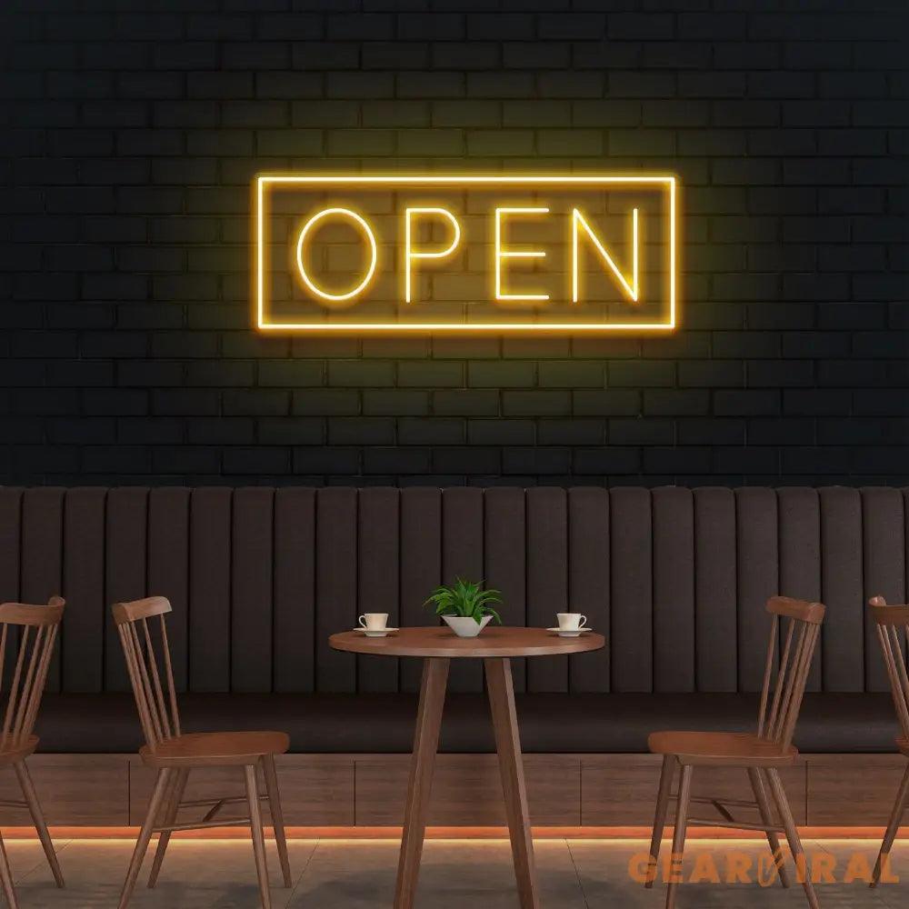 Open Led Neon Sign Light