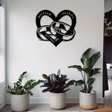 Our Anniversary Rings Metal Sign Personalized Wedding Anniversary Gift For Couple Gift For Parents Year Anniversary