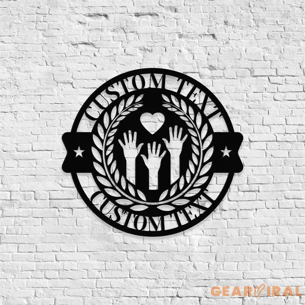 Our Family Metal House Metal Sign Veteran Metal Sign Housewarming Outdoor Door Decor Address Wall Art Perfect Gift for