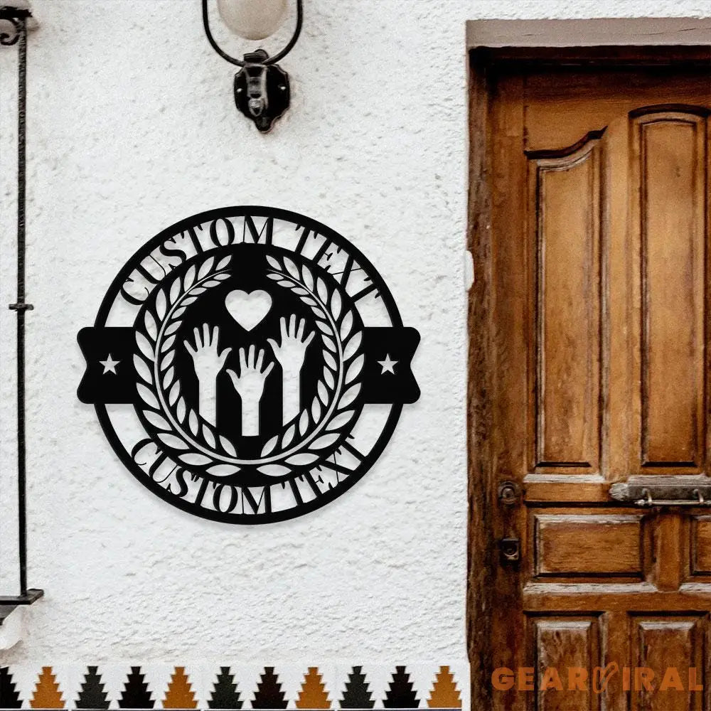 Our Family Metal House Metal Sign Veteran Metal Sign Housewarming Outdoor Door Decor Address Wall Art Perfect Gift for