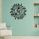 Our Personalized Family Name Metal Art Name Sign Closing Gift Metal Monogram Housewarming Wedding Monogram Anniversary