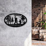 Outdoor Sasquatch Custom Name Wall Art LED Light Metal Sasquatch Bigfoot Yard Decor - Gearviral
