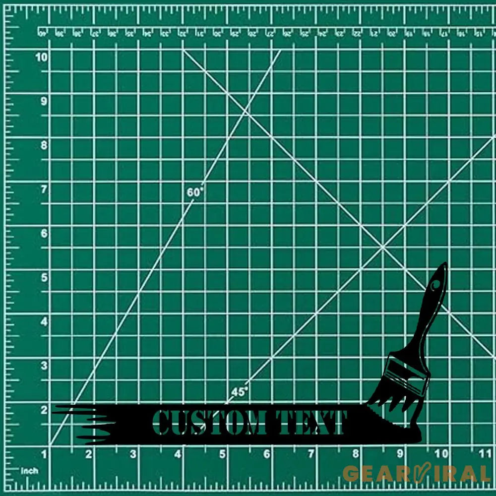 Paint Brush Metal Sign Personalized Family Name Led Metal Sign Outdoor Door Decor Address Wall Art Perfect Gift for