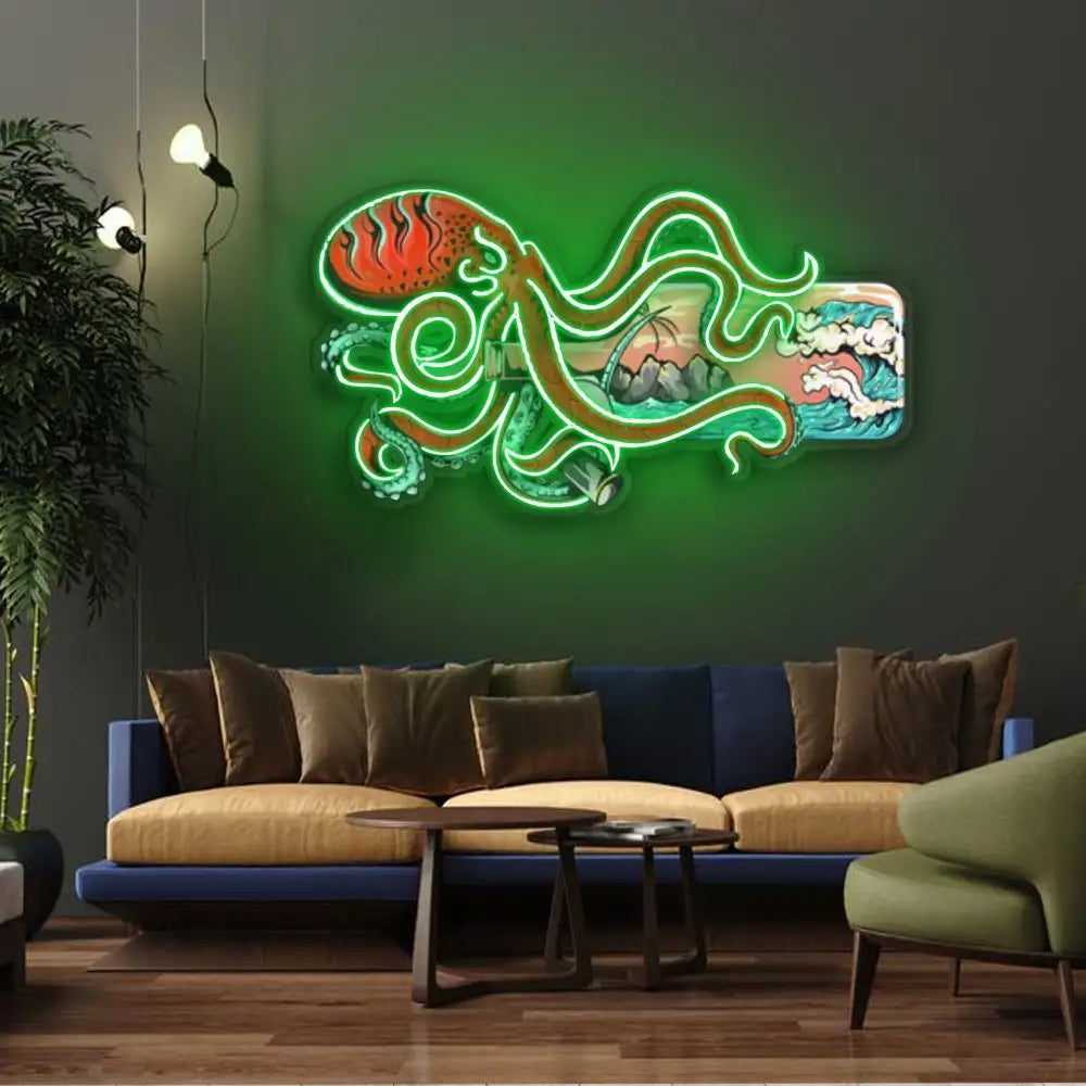 ’Paradise In a Bottle’ Neon x Acrylic Artwork