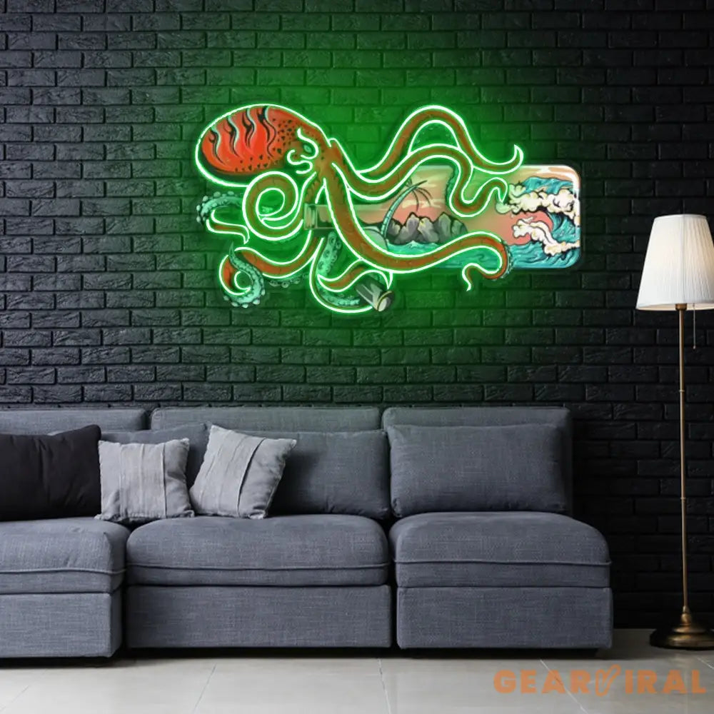 ’Paradise In a Bottle’ Neon x Acrylic Artwork