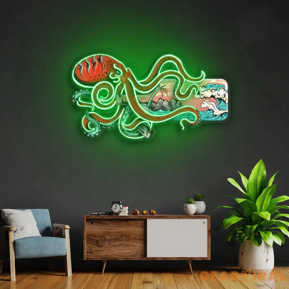 ’Paradise In a Bottle’ Neon x Acrylic Artwork