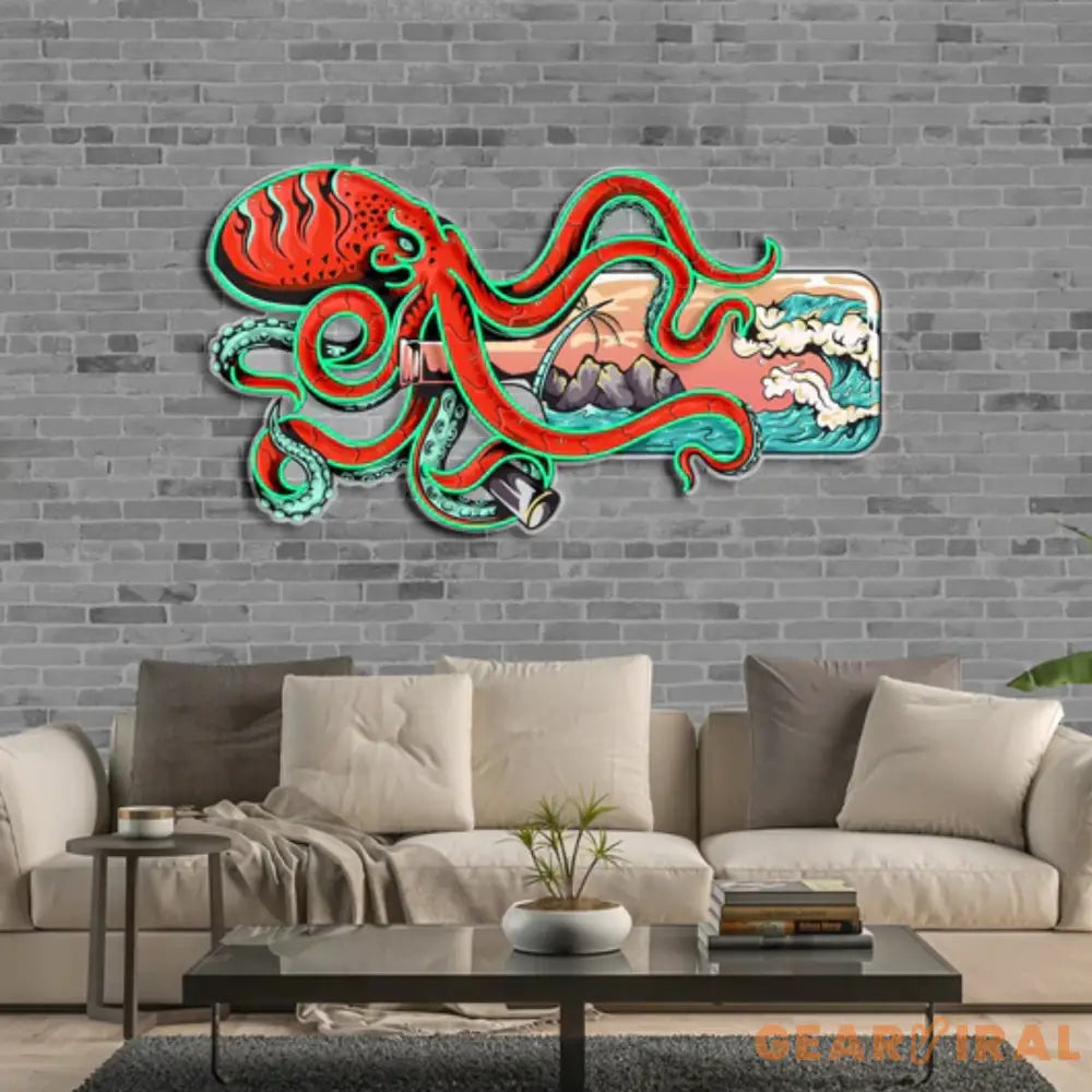 ’Paradise In a Bottle’ Neon x Acrylic Artwork