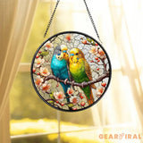 Parrot Stained Glass Suncatcher Parrot Window Hanging Parrot Ornament Parrot Lover Decor Bird Nerd Bird Lover Gift