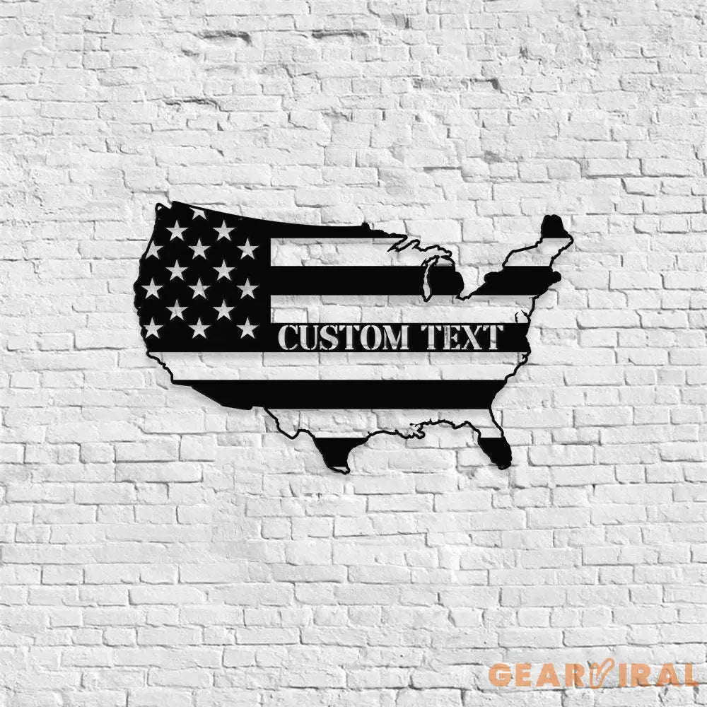 Patriotic Black National Flag Metal Sign Veteran Metal Sign Housewarming Outdoor Door Decor Patriotic Wall Art Gift for