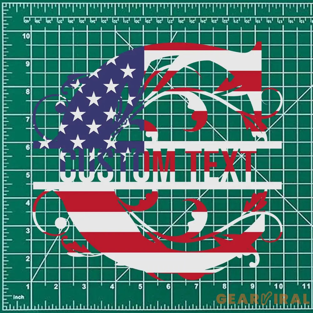 Patriotic Letter A National Flag Metal Sign Veteran Metal Sign Housewarming Outdoor Door Decor Patriotic Wall Art Gift