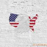 Patriotic National Flag Eagle Metal Sign Veteran Metal Sign Housewarming Outdoor Door Decor Patriotic Wall Art Gift for