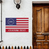 Patriotic Numeric National Flag Metal Sign Veteran Metal Sign Housewarming Outdoor Door Decor Patriotic Wall Art Gift