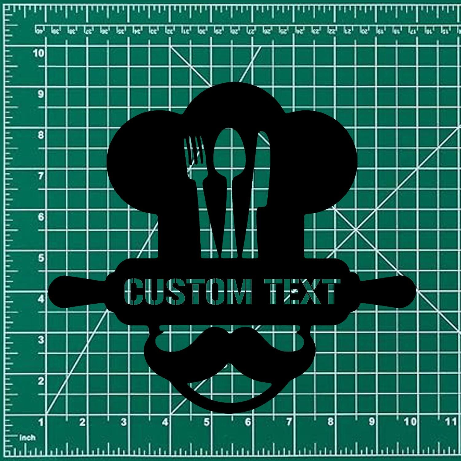 Personal Chef Laser Cut Metal Sign, Kitchen Metal LED Sign, Personalized Chef Name Wall Sign, Kitchen Decor, Kitchen Metal Sign,Housewarming
