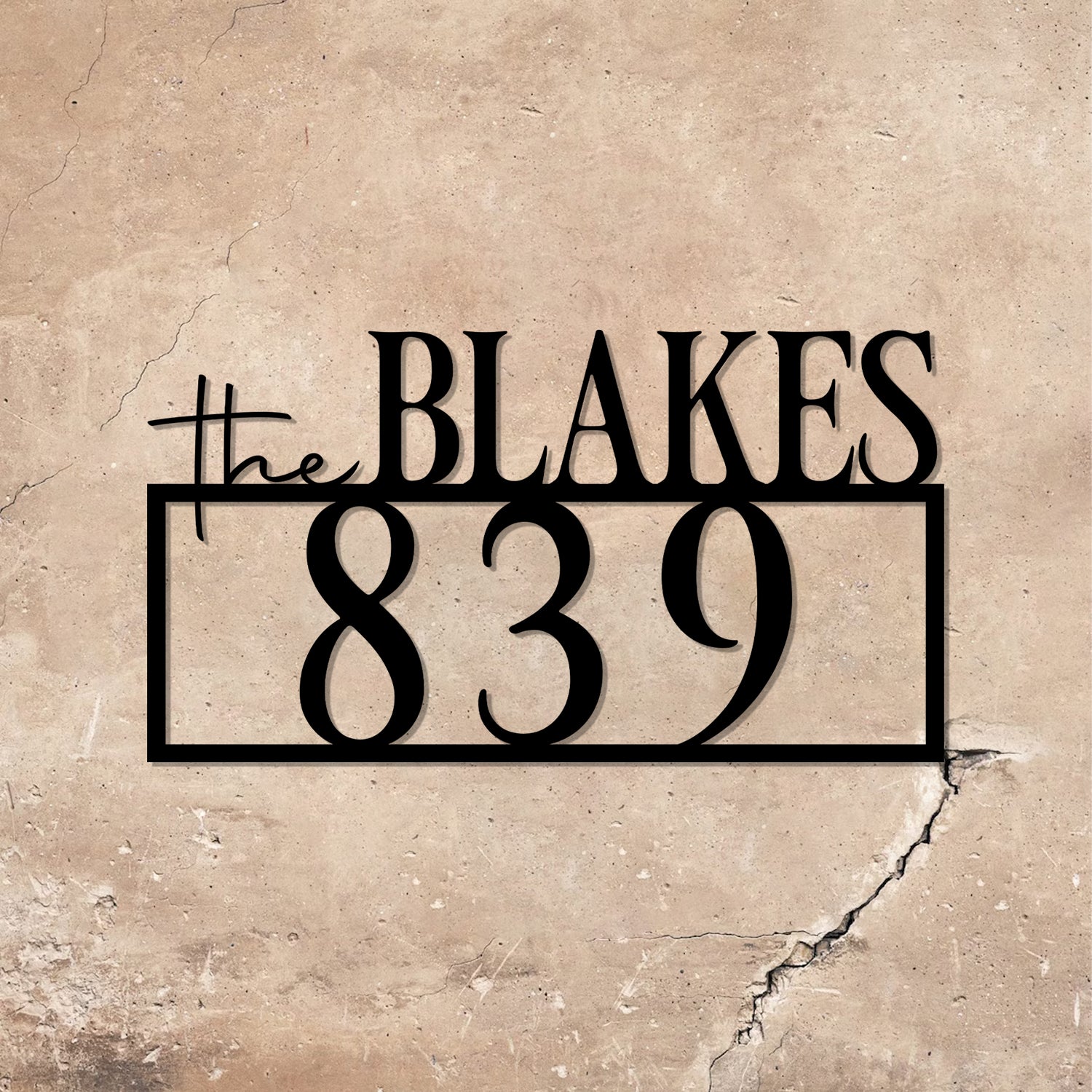 Personalized Address Sign, Metal Address Sign for House Number Sign Metal Address Plaque, Custom Address Sign - Gearviral