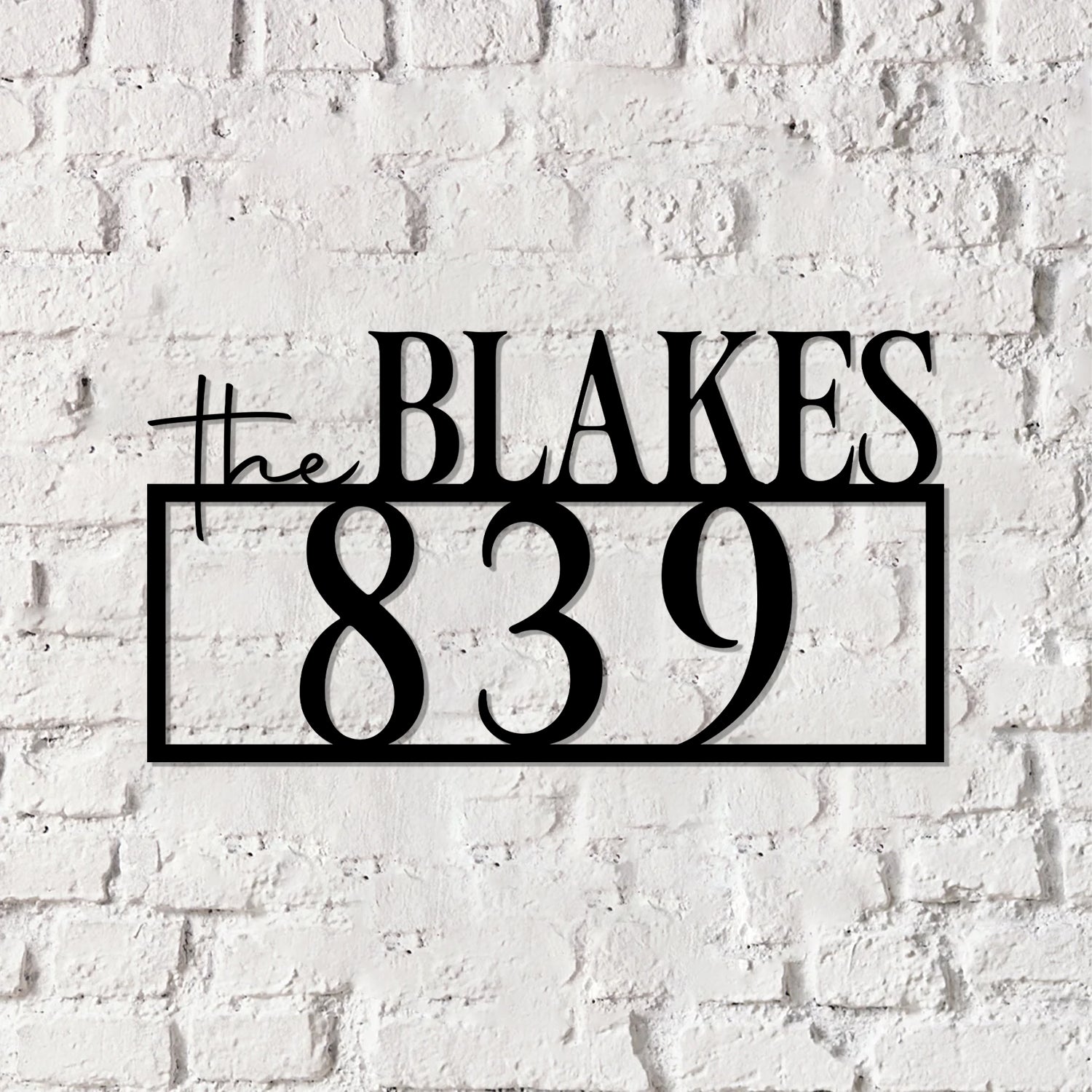 Personalized Address Sign, Metal Address Sign for House Number Sign Metal Address Plaque, Custom Address Sign - Gearviral