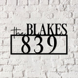 Personalized Address Sign, Metal Address Sign for House Number Sign Metal Address Plaque, Custom Address Sign - Gearviral