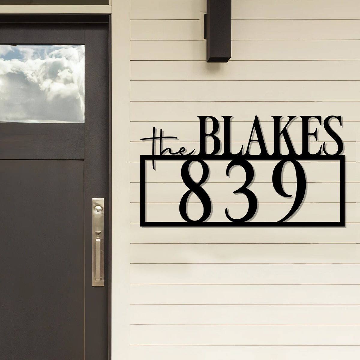 Personalized Address Sign, Metal Address Sign for House Number Sign Metal Address Plaque, Custom Address Sign - Gearviral