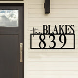 Personalized Address Sign, Metal Address Sign for House Number Sign Metal Address Plaque, Custom Address Sign - Gearviral