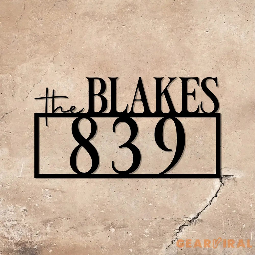 Personalized Address Sign Metal Address Sign for House Number Sign Metal Address Plaque Custom Address Sign - Gearviral