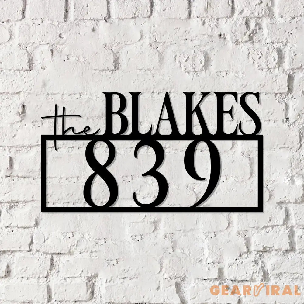 Personalized Address Sign Metal Address Sign for House Number Sign Metal Address Plaque Custom Address Sign - Gearviral
