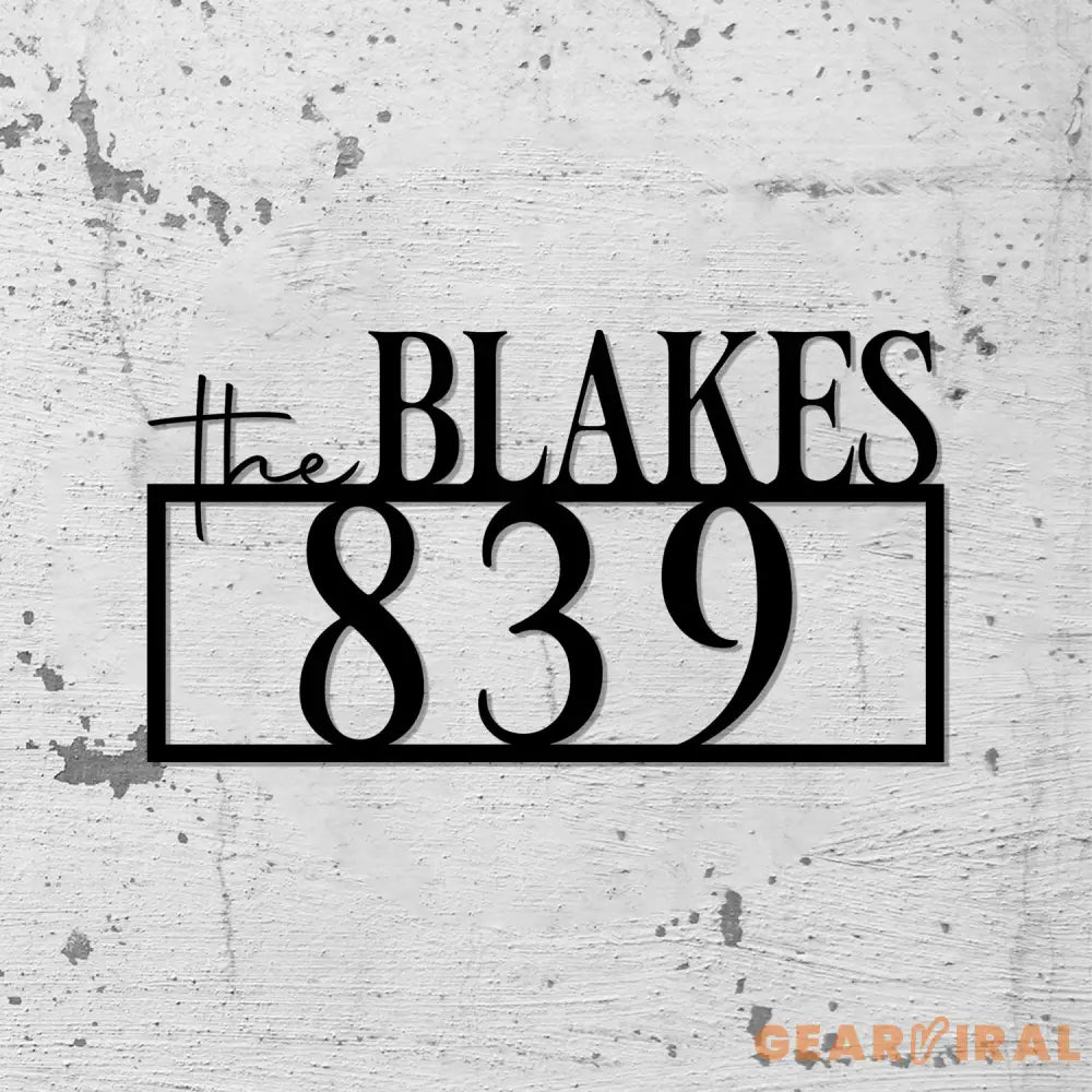 Personalized Address Sign Metal Address Sign for House Number Sign Metal Address Plaque Custom Address Sign - Gearviral
