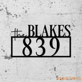 Personalized Address Sign Metal Address Sign for House Number Sign Metal Address Plaque Custom Address Sign - Gearviral