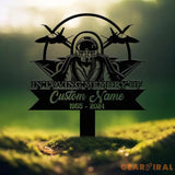 Personalized Air Force Memorial Stake Garden Metal Stake In Loving Memorial Sympathy Gift Veteran Grave Marker