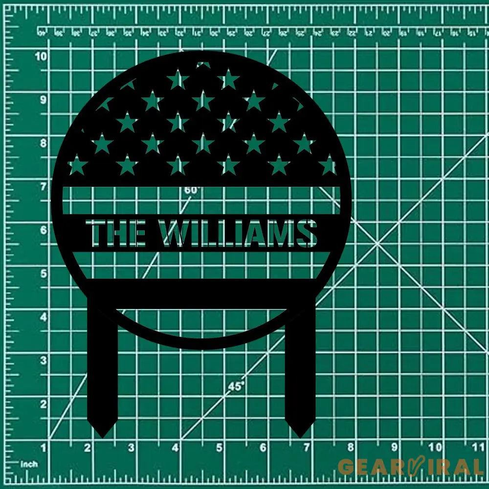 Personalized American Sign Military Metal Stake Personalized ArmyYard Sign Outdoor Decor Garden Stake Outdoor Door Gift