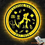 Personalized Animal Doctor Name Metal Sign - Custom Veterinarian Wall Decor - Vet Healthcare Sign - Pet Lover Decor