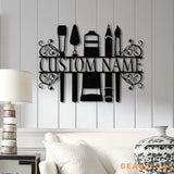 Personalized Art Studio Sign Custom Painting Metal Wall Art Artist Name Sign Art Teacher Gift Artist Tools Decor