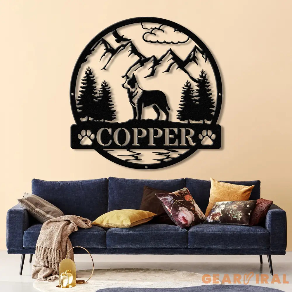 Personalized Australian Cattle Dog Metal Sign Custom Dog Name Sign Dog Memorial Gift Australian Cattle Dog Decor Dog