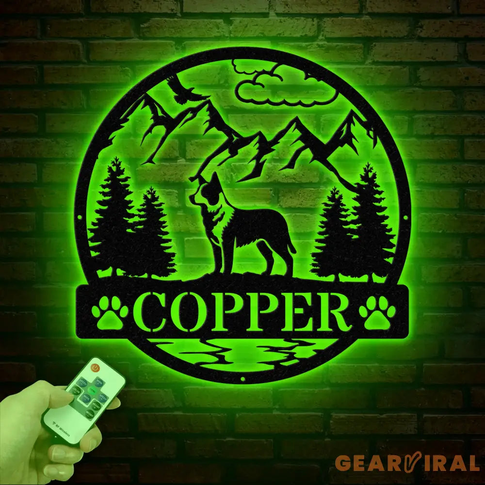 Personalized Australian Cattle Dog Metal Sign Custom Dog Name Sign Dog Memorial Gift Australian Cattle Dog Decor Dog