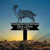 Personalized Australian Shepherd Mandala Garden Stake Zentangle Yard Art Dog Memorial Sign Outdoor Decor Pet Loss