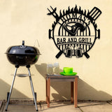 Personalized Backyard Sign LED Light, Custom Bar & Grill Sign, Metal Sign, Bar Signs, BBQ Signs, Bar Sign, Outdoor Kitchen Metal Signs