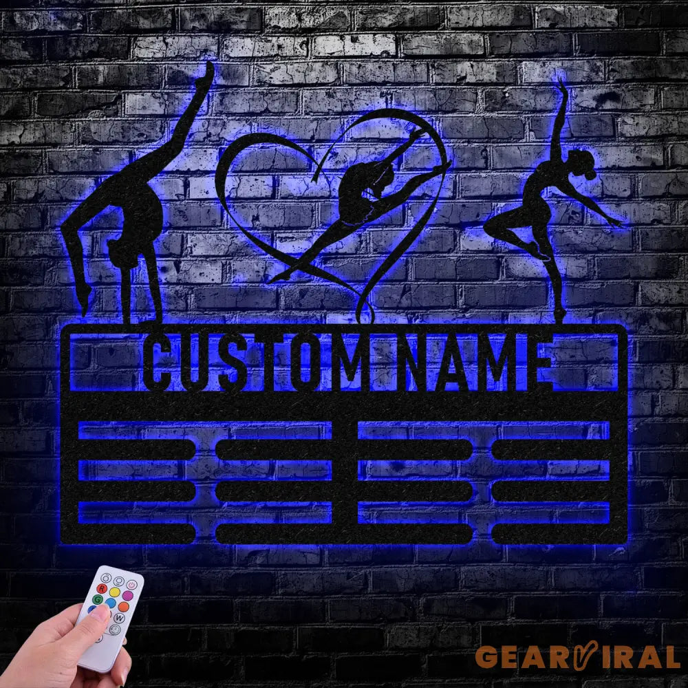 Personalized Ballet Dance Award Medal Holder Custom Ballet Dancer Name Medal Hanger 12 Rungs for Medals & Ribbons Dance